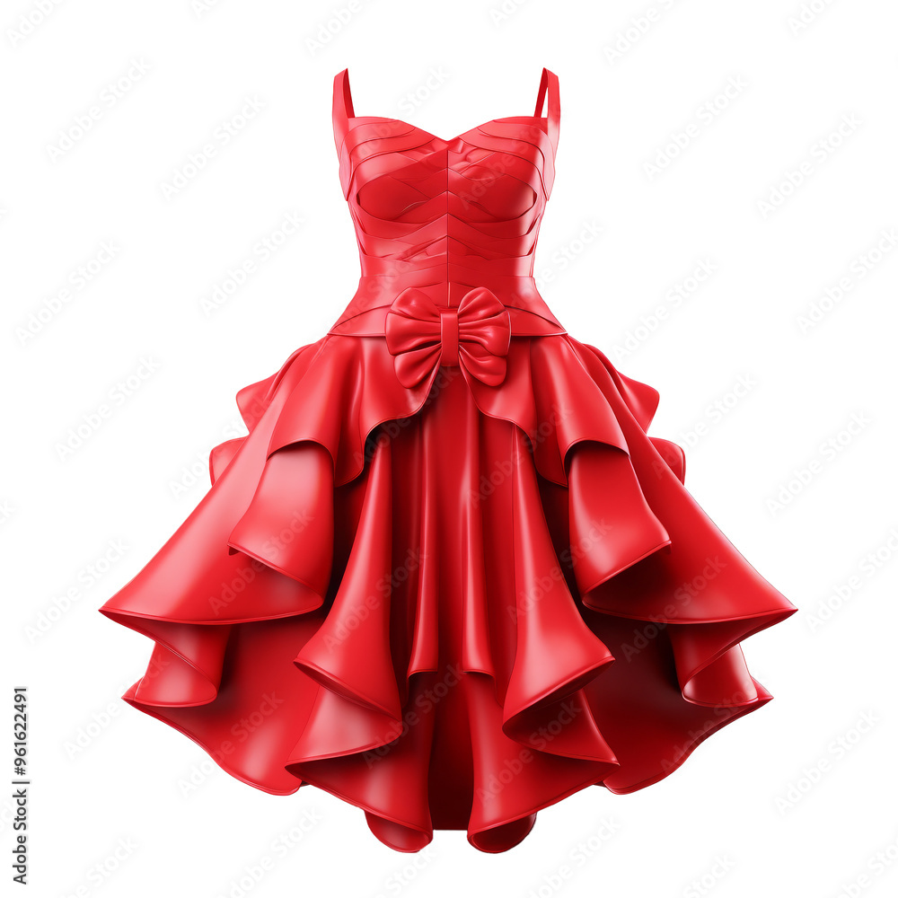 color dress design isolated on white color dress design isolated on white