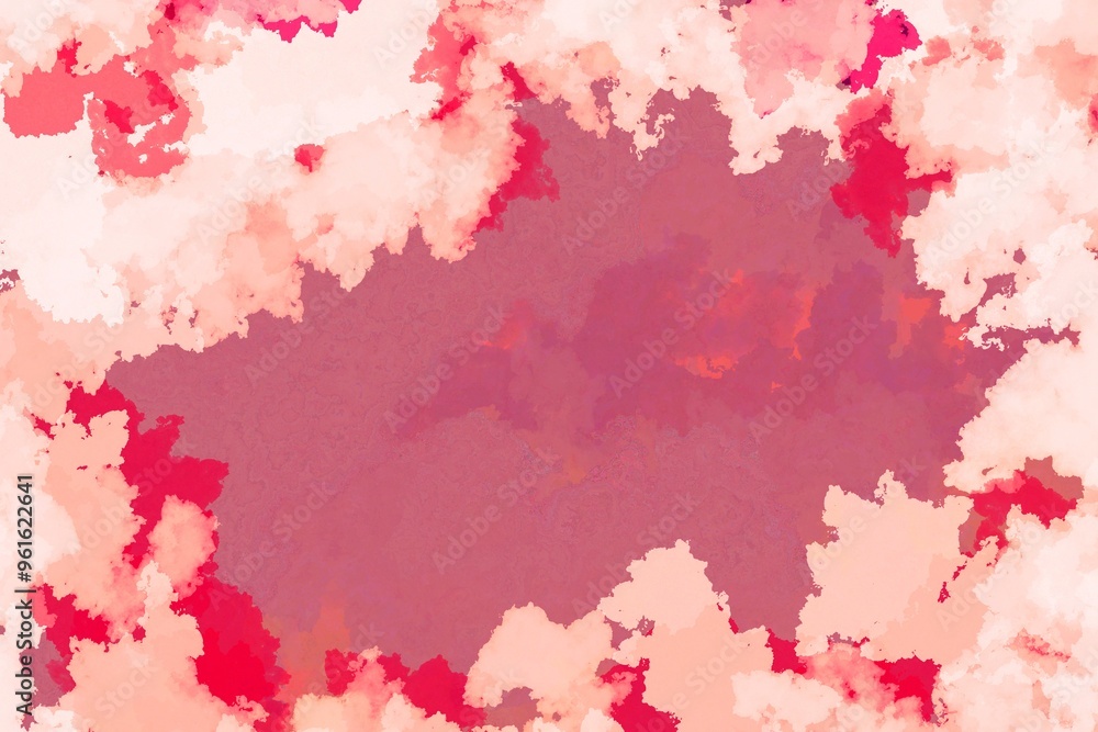 Dreamlike Crimson Clouds: A Vibrant Abstract Depiction of Soft Red and Pink Hues in Atmospheric Layers Dreamlike Crimson Clouds: A Vibrant Abstract Depiction of Soft Red and Pink Hues in Atmospheric Layers