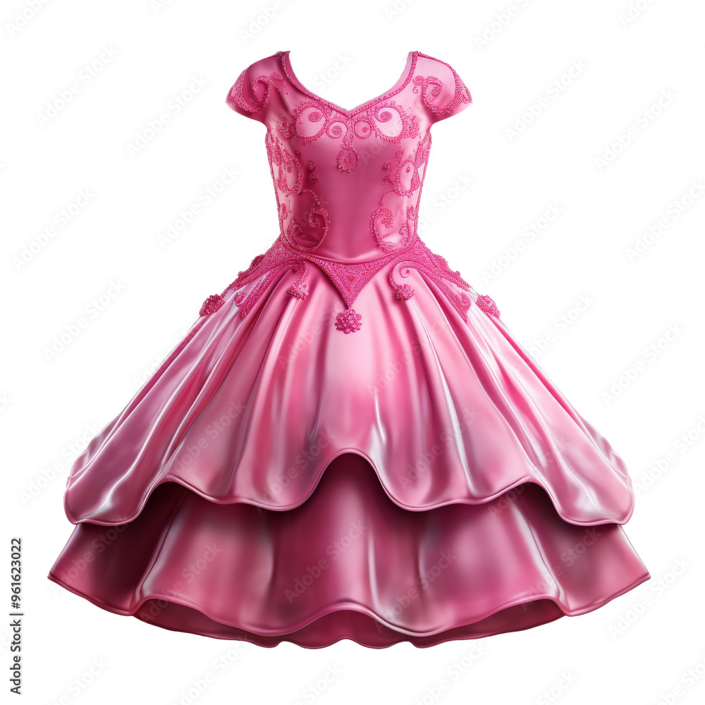 color dress design isolated on white color dress design isolated on white