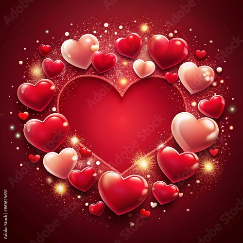 heart with background