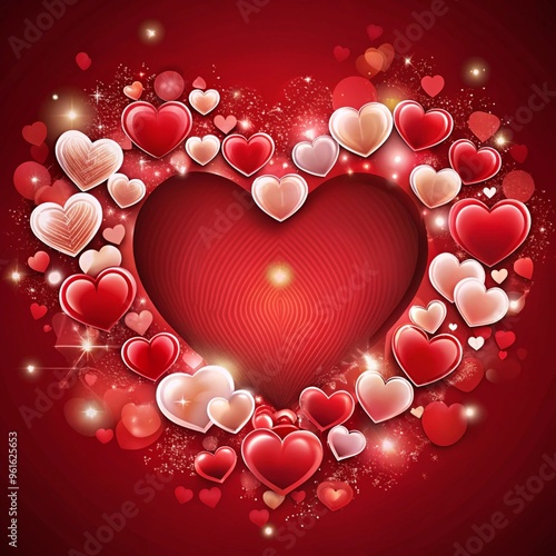 background with hearts