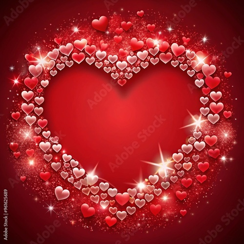 red heart background