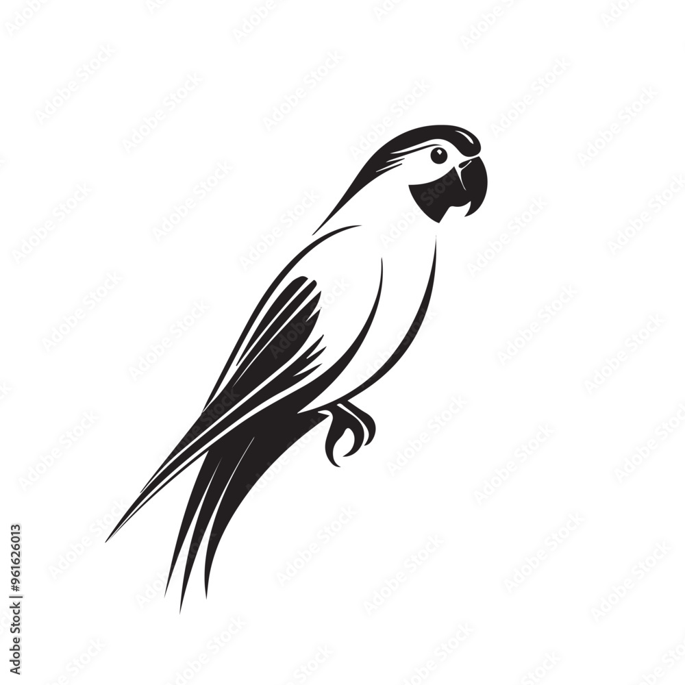 Parrot in cartoon, doodle style . Image for t-shirt, web, mobile apps and ui. Isolated 2d vector illustration in logo, icon, sketch style, Eps 10, black and white. AI Generative Parrot in cartoon, doodle style . Image for t-shirt, web, mobile apps and ui. Isolated 2d vector illustration in logo, icon, sketch style, Eps 10, black and white. AI Generative