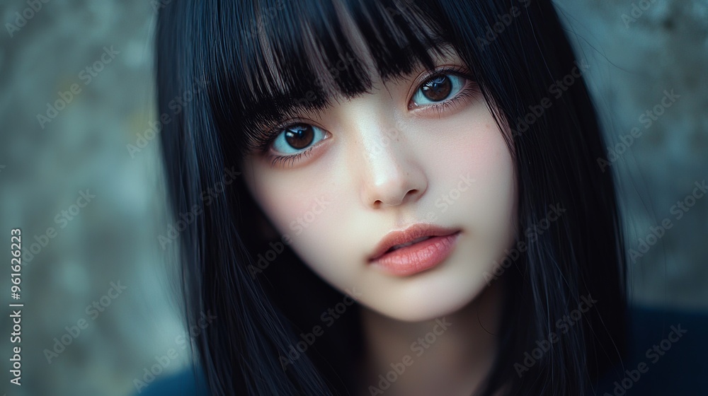 Beautiful asian model in the studio Beautiful asian model in the studio