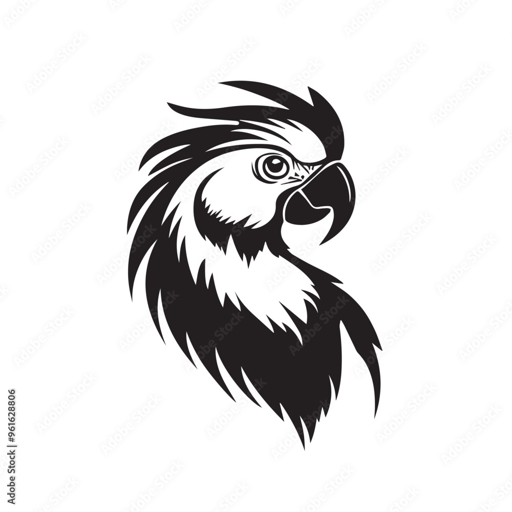 Parrot in cartoon, doodle style . Image for t-shirt, web, mobile apps and ui. Isolated 2d vector illustration in logo, icon, sketch style, Eps 10, black and white. AI Generative Parrot in cartoon, doodle style . Image for t-shirt, web, mobile apps and ui. Isolated 2d vector illustration in logo, icon, sketch style, Eps 10, black and white. AI Generative