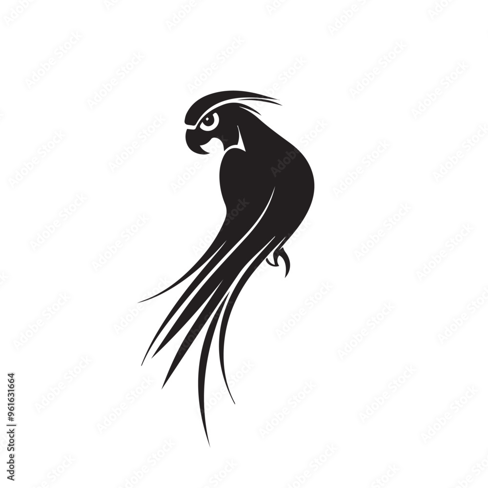 Parrot in cartoon, doodle style . Image for t-shirt, web, mobile apps and ui. Isolated 2d vector illustration in logo, icon, sketch style, Eps 10, black and white. AI Generative Parrot in cartoon, doodle style . Image for t-shirt, web, mobile apps and ui. Isolated 2d vector illustration in logo, icon, sketch style, Eps 10, black and white. AI Generative
