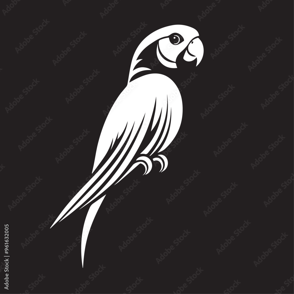 Parrot in cartoon, doodle style . Image for t-shirt, web, mobile apps and ui. Isolated 2d vector illustration in logo, icon, sketch style, Eps 10, black and white. AI Generative Parrot in cartoon, doodle style . Image for t-shirt, web, mobile apps and ui. Isolated 2d vector illustration in logo, icon, sketch style, Eps 10, black and white. AI Generative