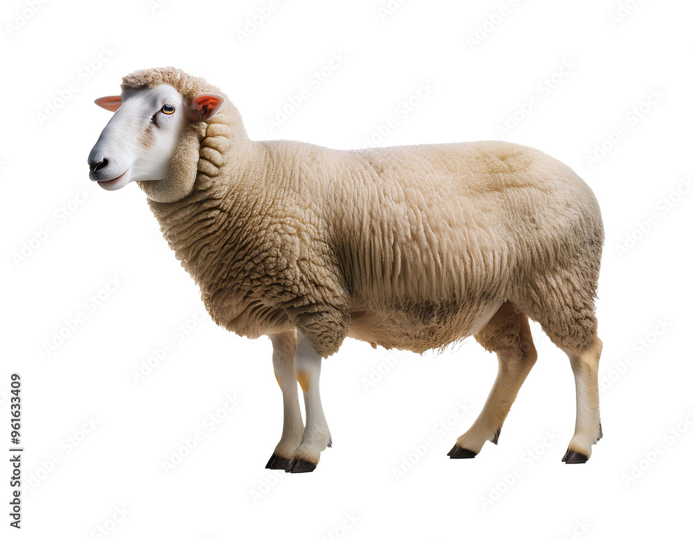 Obraz premium Sheep isolated on transparent background