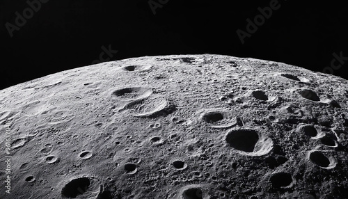 The surface of the moon 