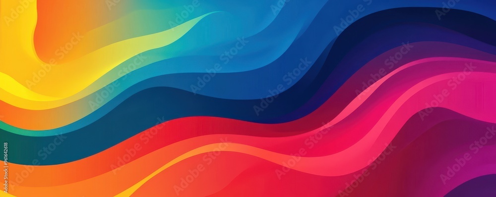 Vibrant gradient background with colorful curved lines creating a dynamic and abstract pattern for design inspiration and creativity. Vibrant gradient background with colorful curved lines creating a dynamic and abstract pattern for design inspiration and creativity.