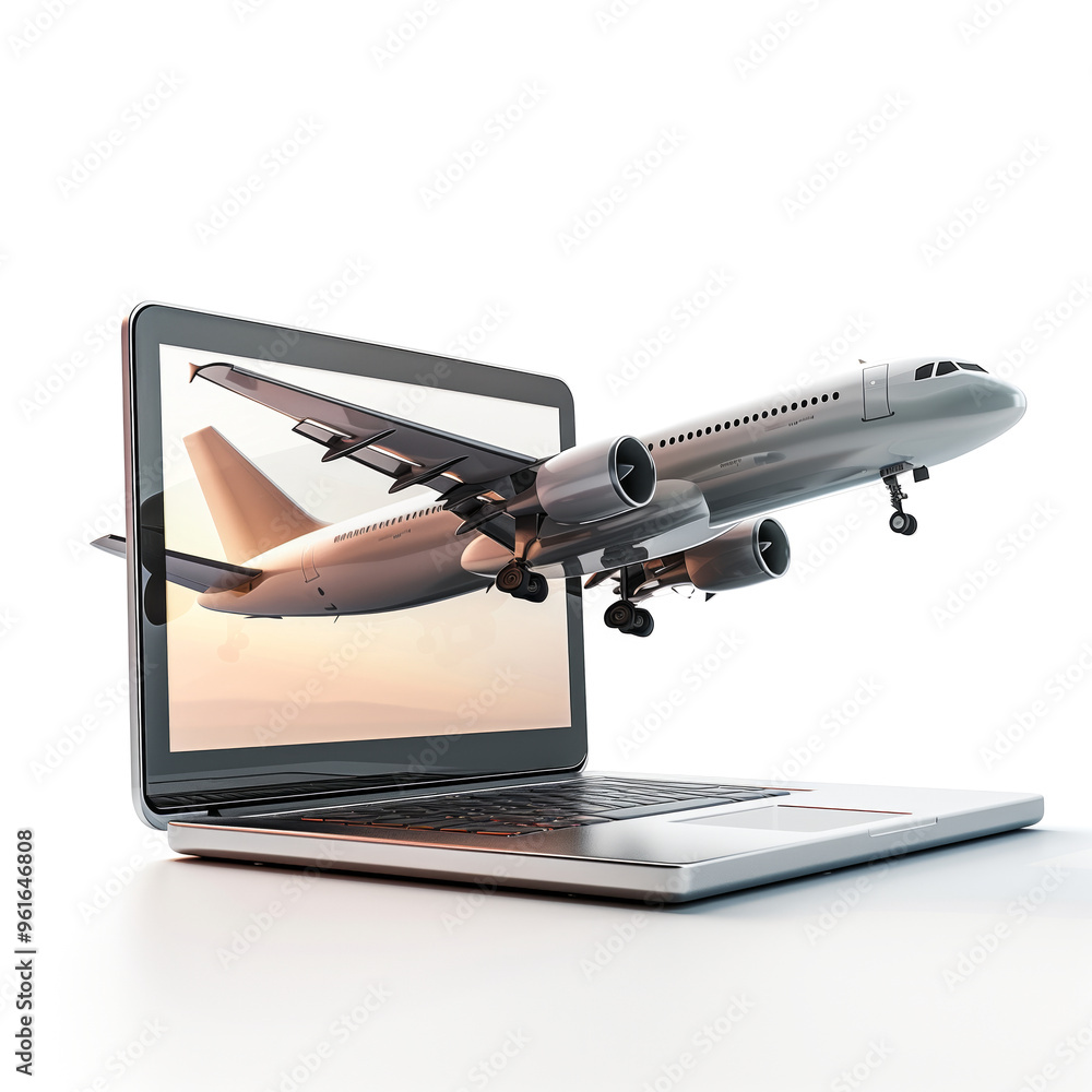 Big aero plane coming out of laptop screen Big aero plane coming out of laptop screen