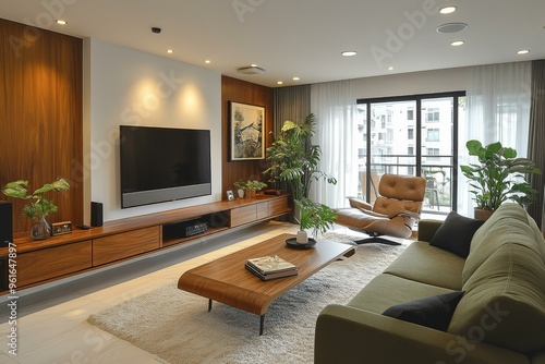 Modern Luxury Living Room, Contemporary Furniture, High-End Decor