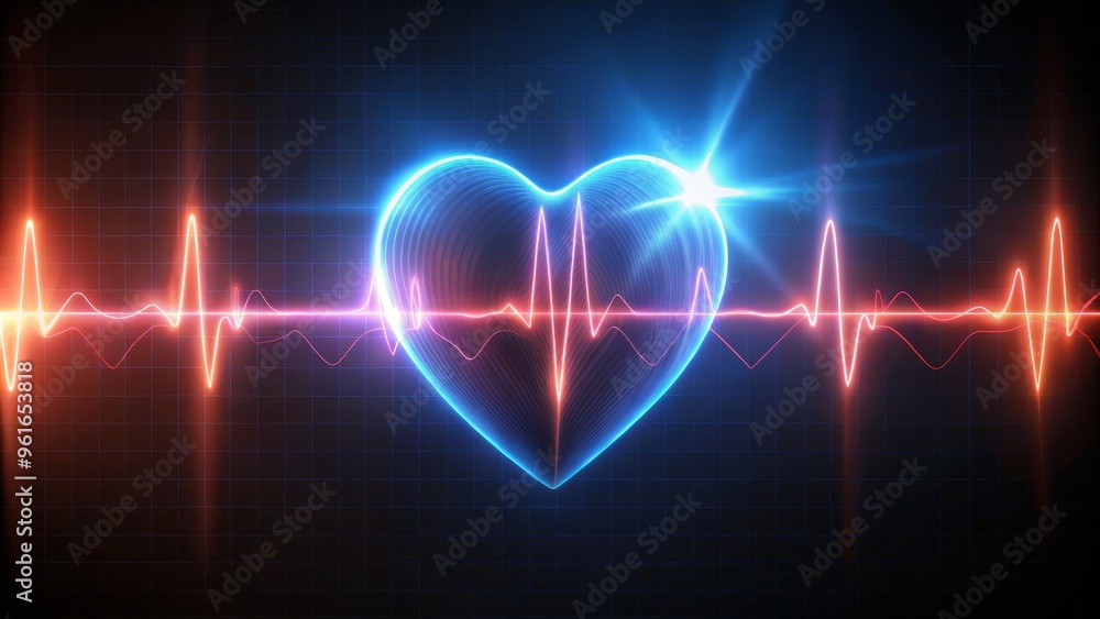 digital heartbeat pulsating rhythm dark mystical digital heartbeat pulsating rhythm dark mystical