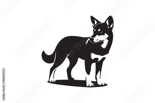 Dog  vector art and illustration photo