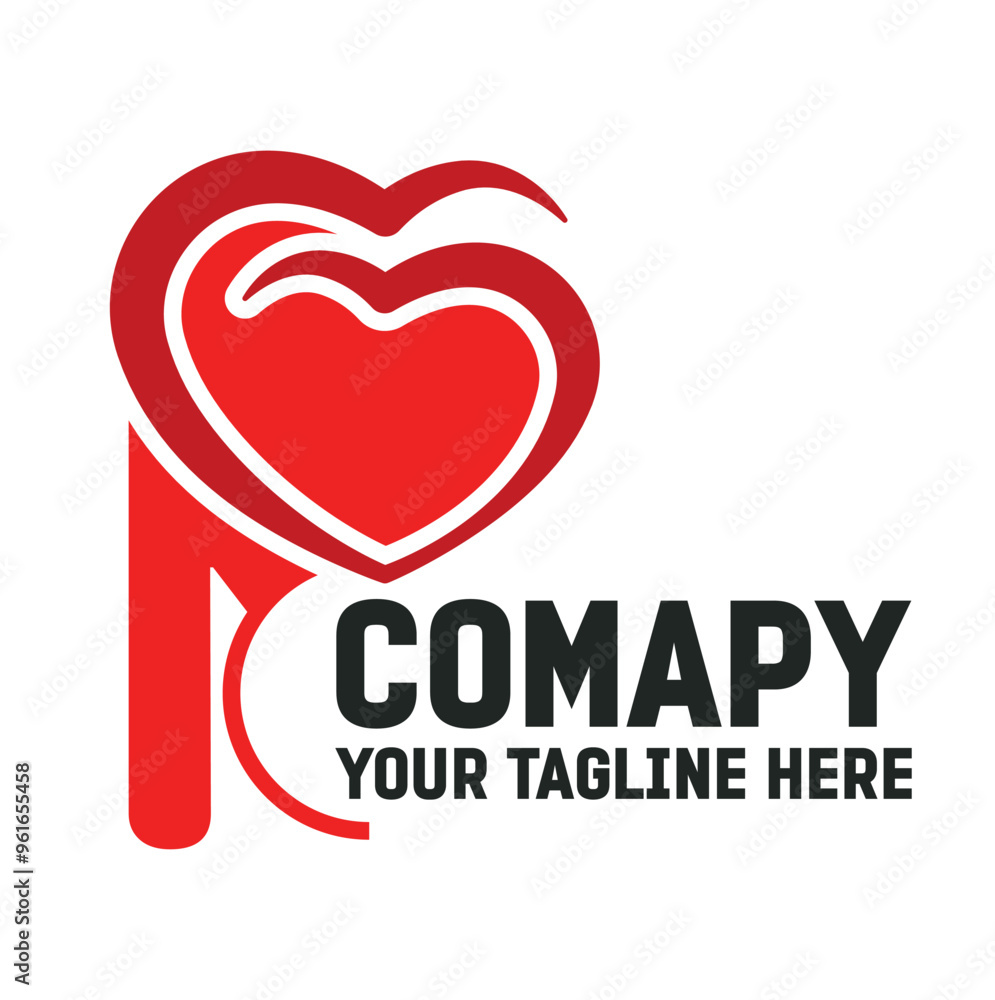 Abstract red hearts isolated background Abstract red hearts isolated background
