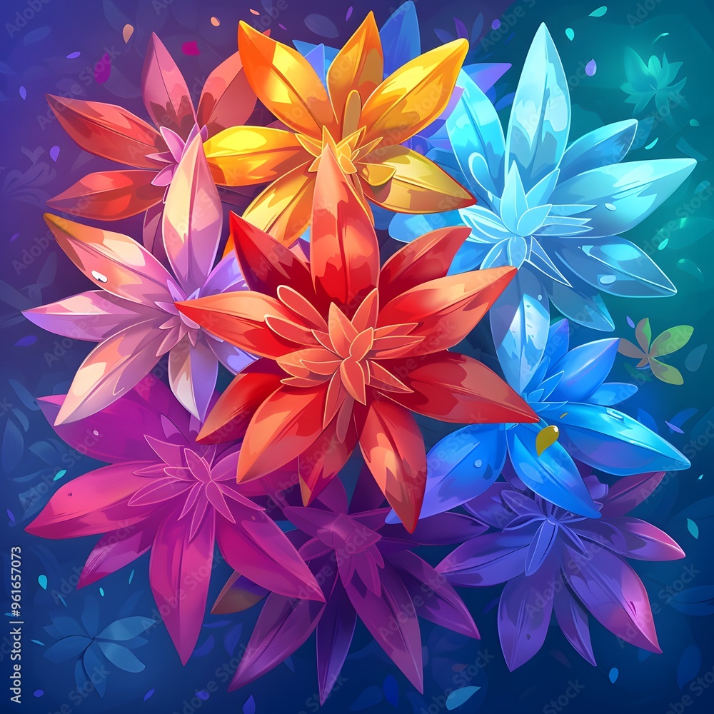 starburst of colors cartoon style starburst of colors cartoon style