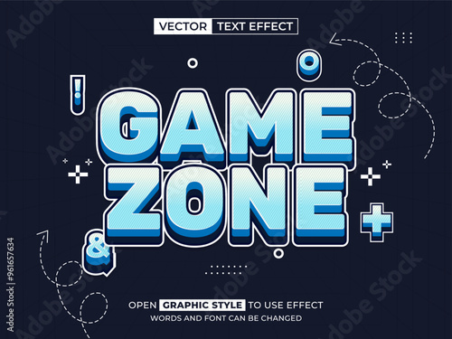 game zone editable text, font effect, 3d text for title