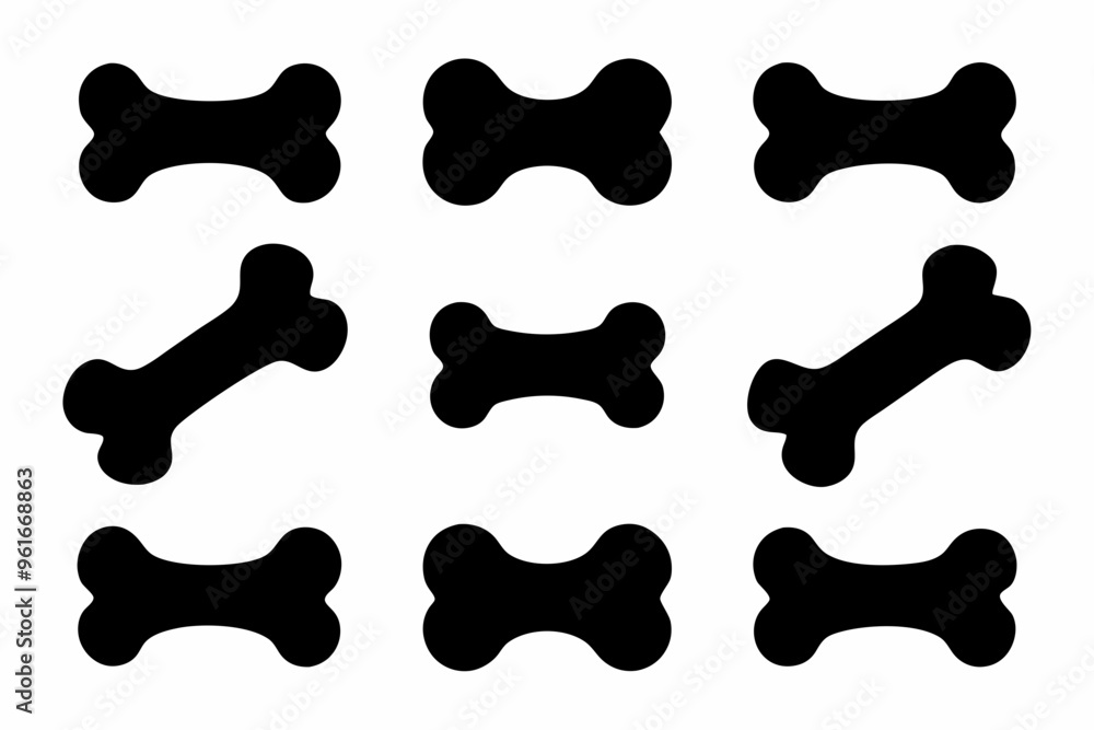 Dog Bone vector bundle, Dog bone icon set, Dog bone SVG Dog Bone vector bundle, Dog bone icon set, Dog bone SVG