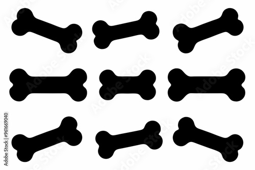 Dog Bone vector bundle, Dog bone icon set, Dog bone SVG