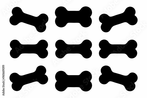 Dog Bone vector bundle, Dog bone icon set, Dog bone SVG