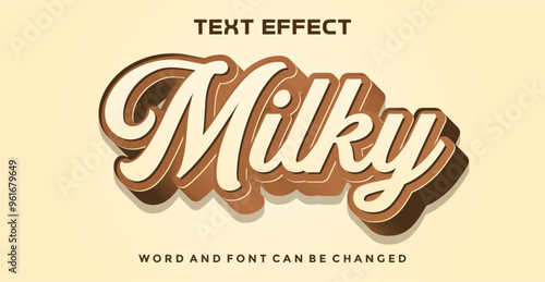 Milky editable text effect