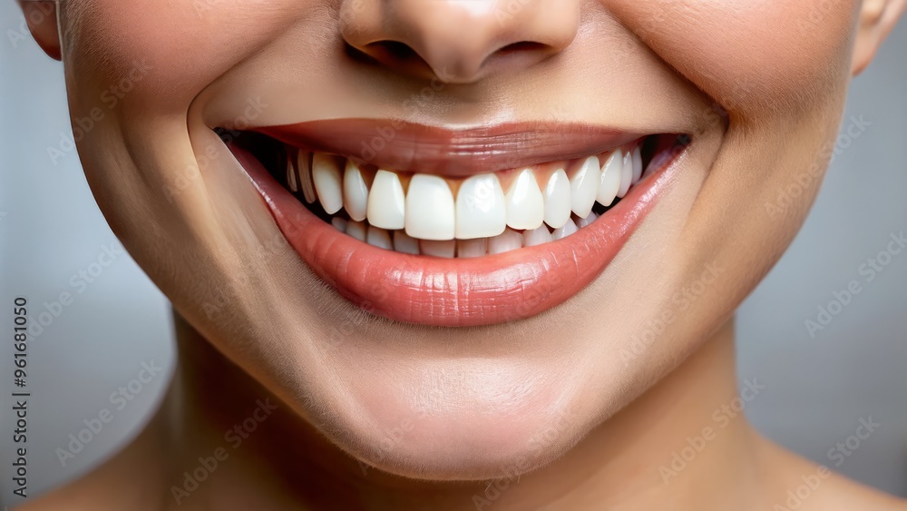 Obraz premium close up of a person with a smile