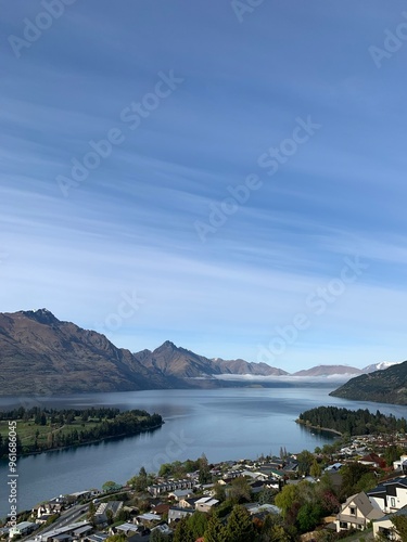 lake and mountains