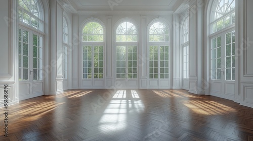 Sunlit Room with French Doors