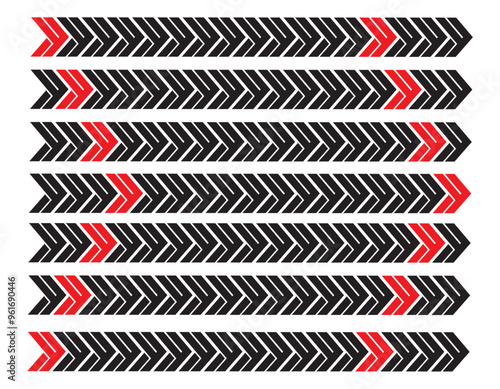Arrow. Abstract stripe. Pattern for a sports car, moto, boat, body, awning, toy. Vehicle sticker. Vector illustration.