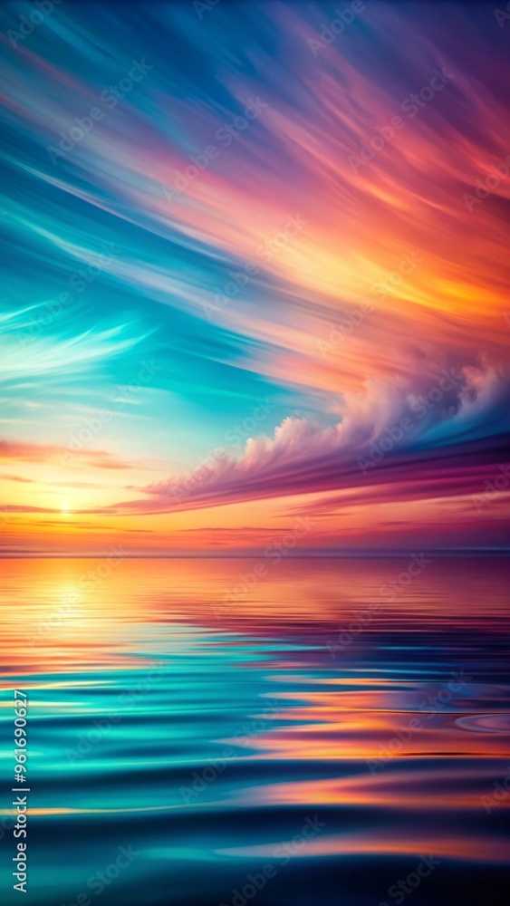 Naklejka premium Complex Gradient with Vibrant Hues and Layered Depth
