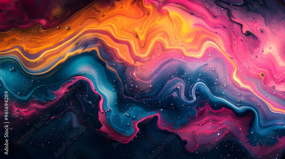 Abstract Swirls of Color - Abstract Background Abstract Swirls of Color - Abstract Background