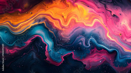 Abstract Swirls of Color - Abstract Background