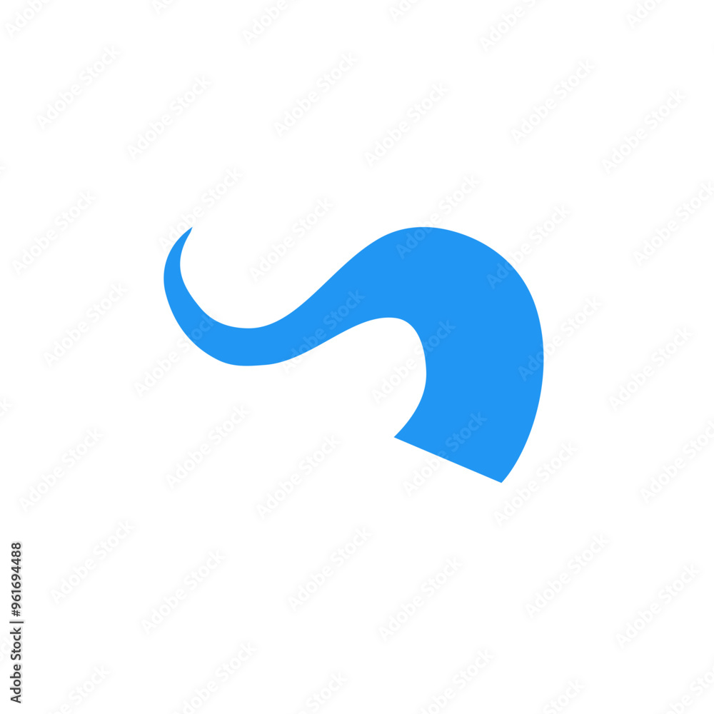 meandering blue river vector element meandering blue river vector element