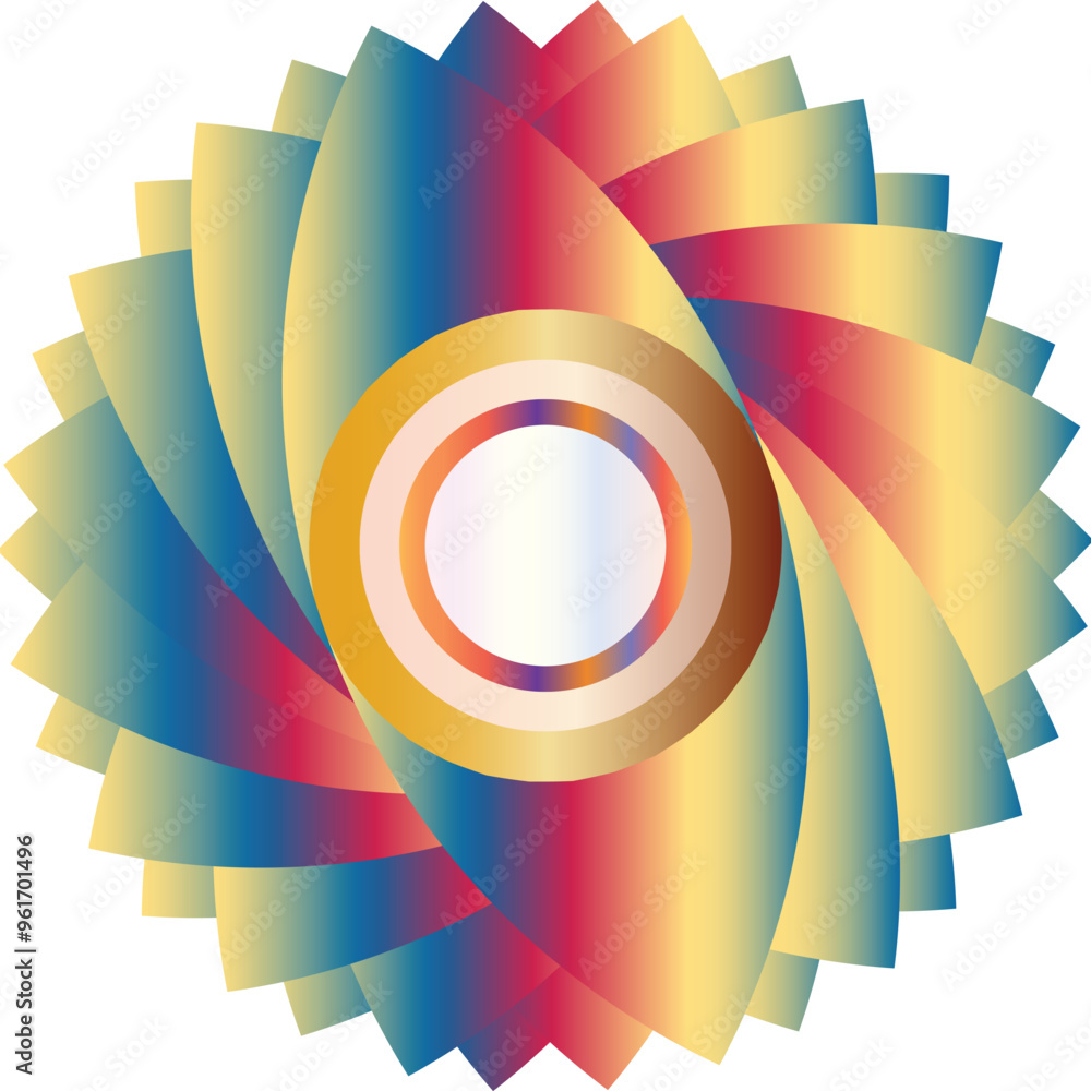 Fototapeta premium Abstract background with beautiful color circle