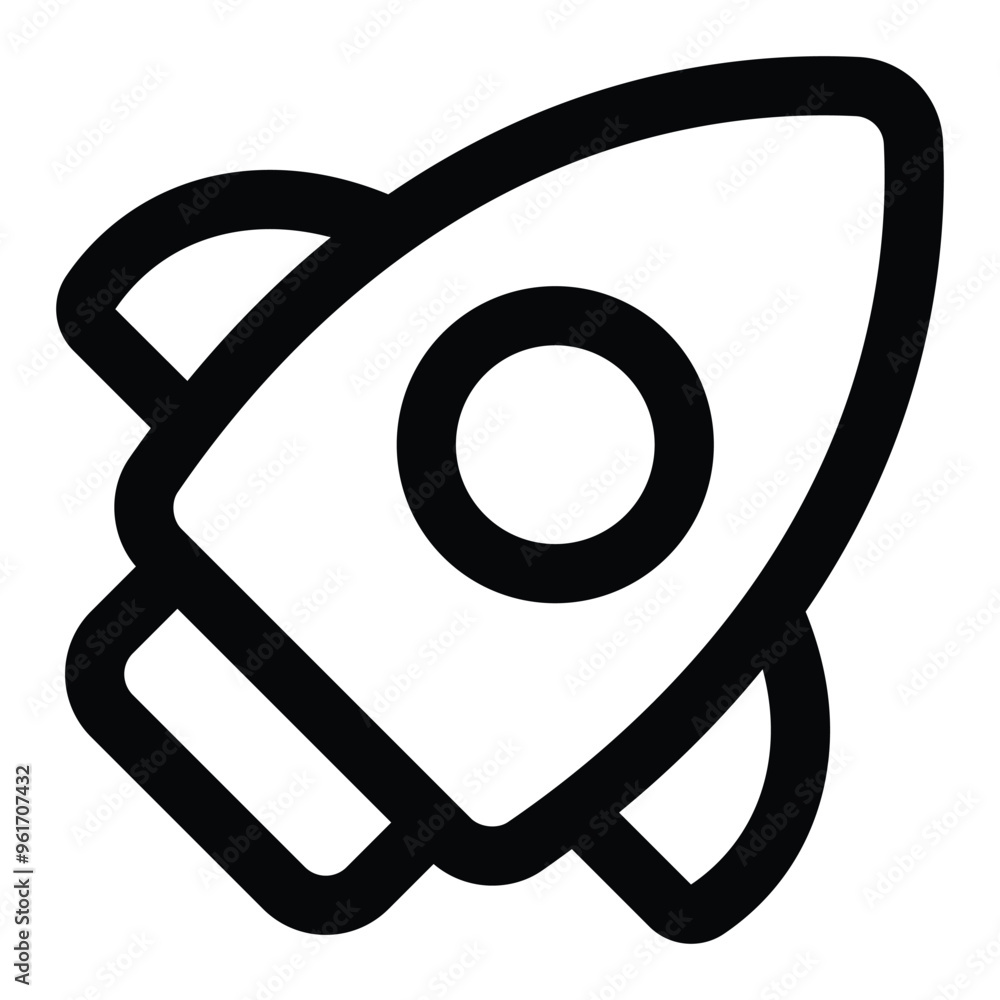 Simple Rocket icon. The icon can be used for websites, print templates, presentation templates, illustrations, etc Simple Rocket icon. The icon can be used for websites, print templates, presentation templates, illustrations, etc
