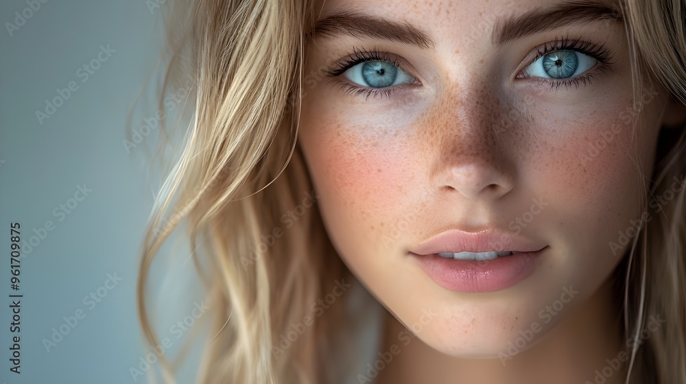 Closeup Shot of a Beautiful Girl Facing Camera With Attractive Eyes Closeup Shot of a Beautiful Girl Facing Camera With Attractive Eyes