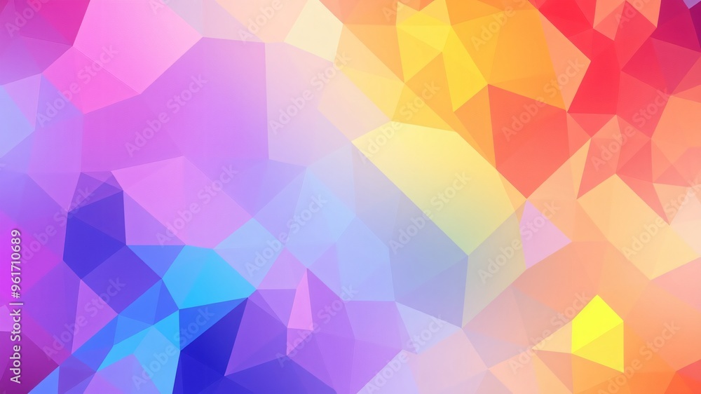 Vibrant abstract geometric pattern showcasing a blend of colors in an artistic composition