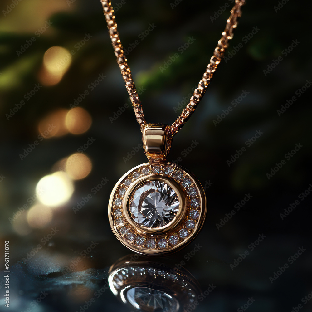 Diamond Pendant Necklace. Diamond Pendant Necklace.