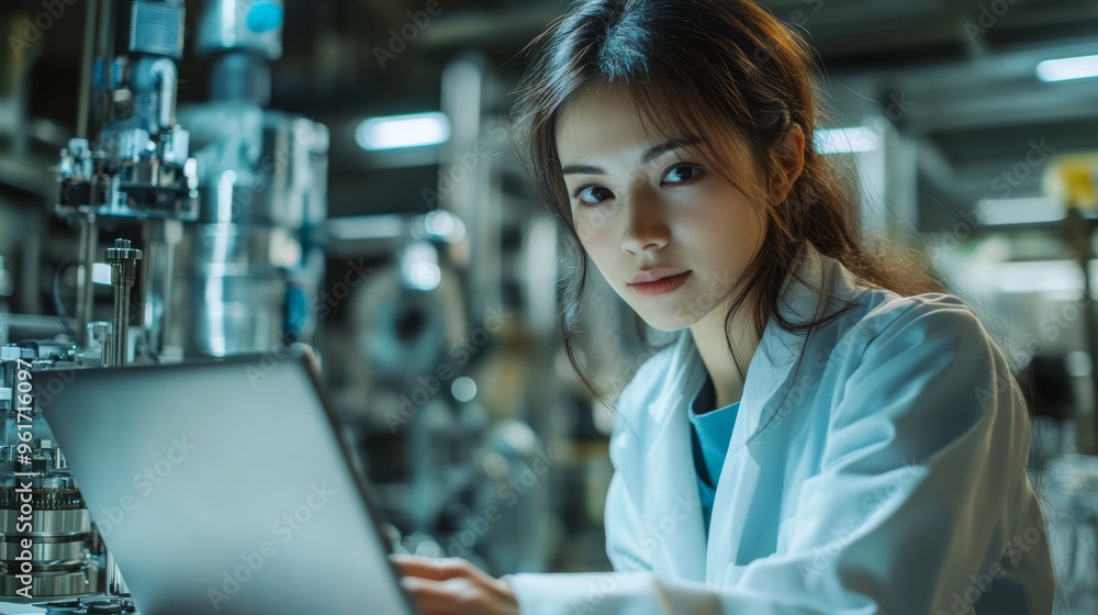 Female Scientist in Modern Laboratory Female Scientist in Modern Laboratory