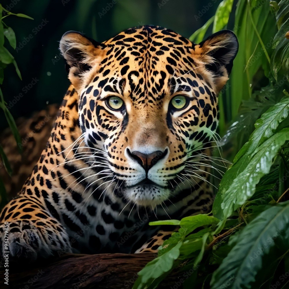 close up portrait of a leopard, leopard in rain forest, native to Sri Lanka , leopard looking at camera portrait close up portrait of a leopard, leopard in rain forest, native to Sri Lanka , leopard looking at camera portrait