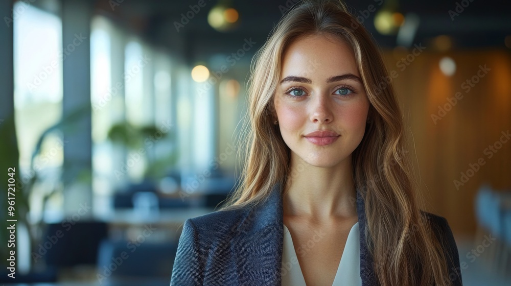 Portrait of Young Professional in Modern Office Portrait of Young Professional in Modern Office