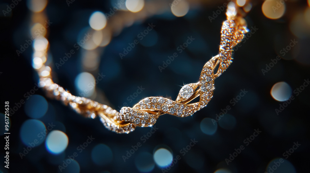 Diamond Bracelet Closeup. Diamond Bracelet Closeup.