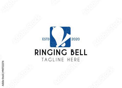 Ringing bell vector logo illustration design. Thee bell logo design Free Download Ringing bell vector logo illustration design. Thee bell logo design - GFXLoad