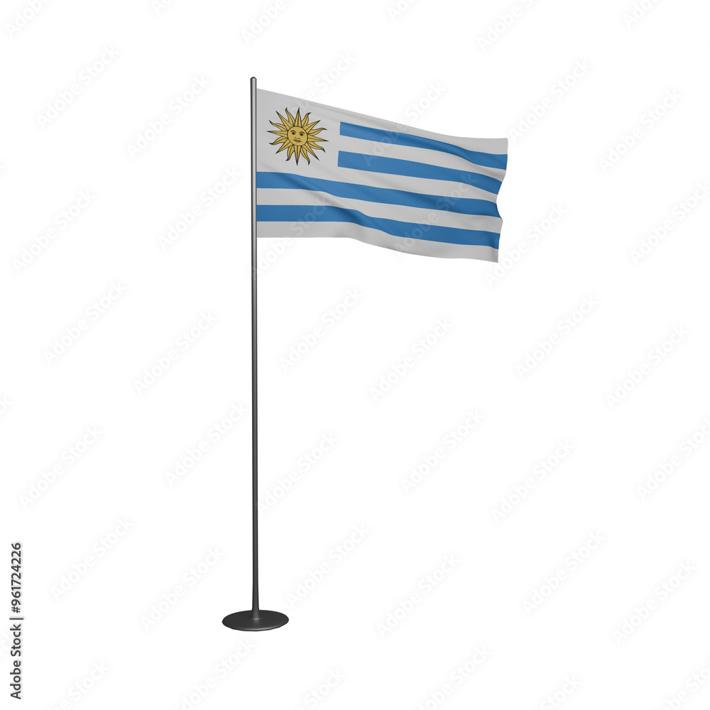Fototapeta premium Uruguay Flag 3
