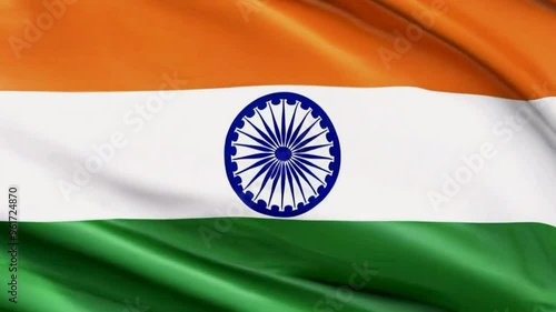 indian flag in the wind