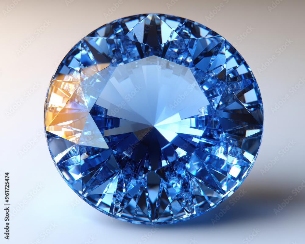 Blue Diamond Gemstone. Blue Diamond Gemstone.