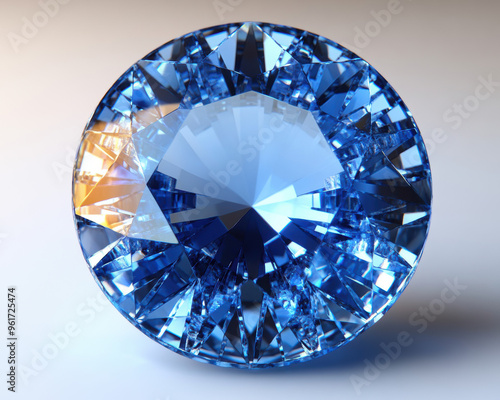 Blue Diamond Gemstone.