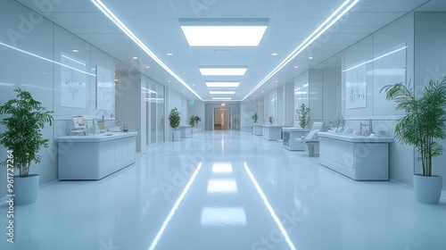 Sterile White Hallway