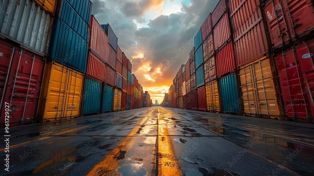 Fototapeta premium cargo storage