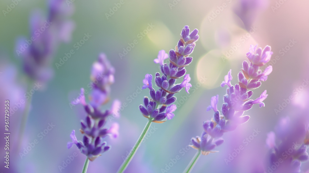 Delicate Lavender Flowers in Soft Focus Delicate Lavender Flowers in Soft Focus